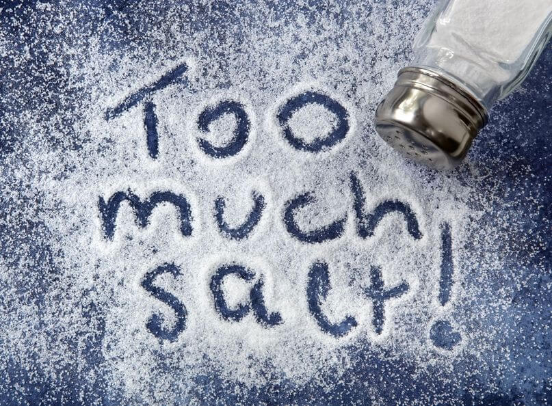 Too much salt might be bad but a little might be useful if your dog is constantly itching